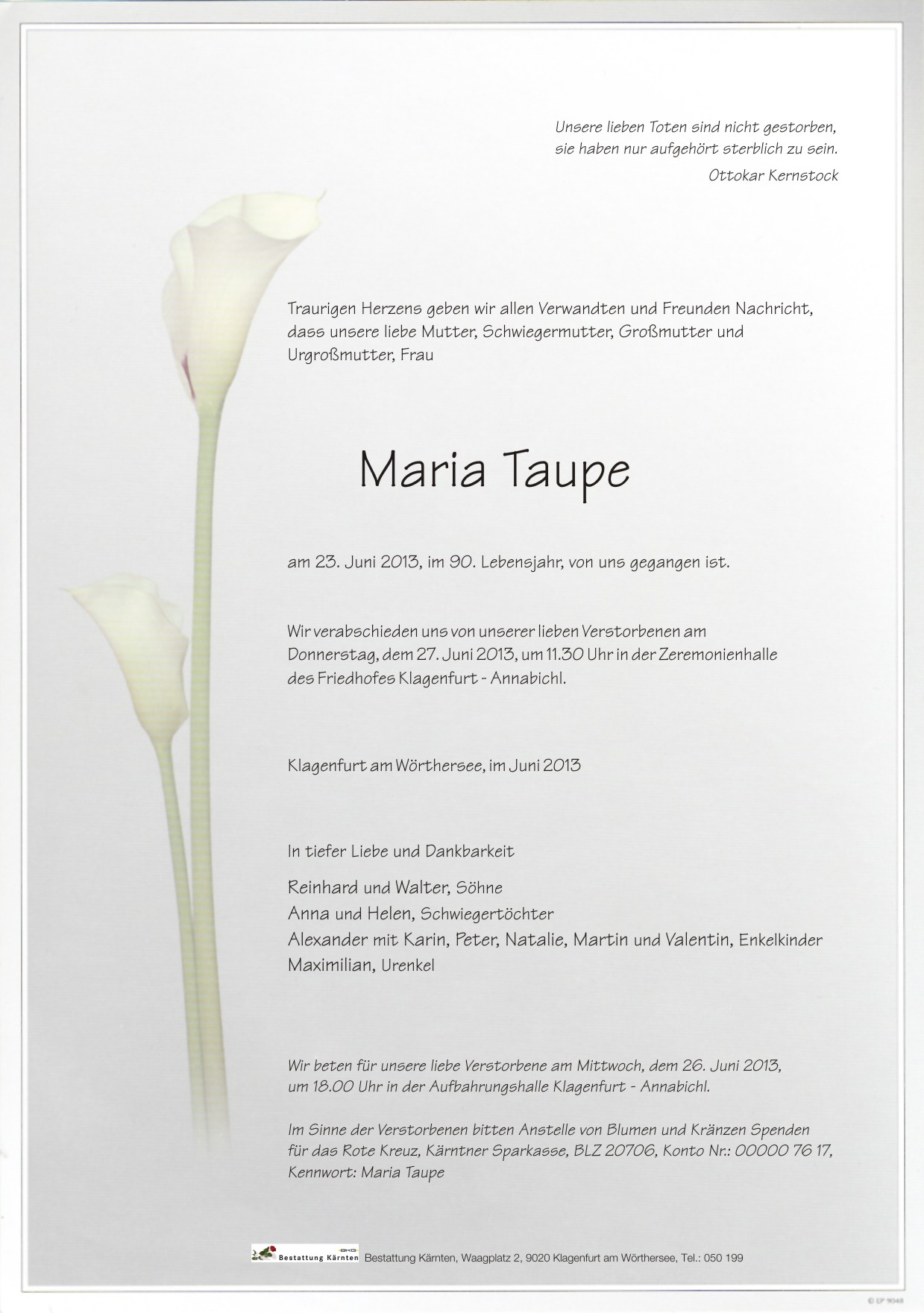 Parte TAUPE Maria