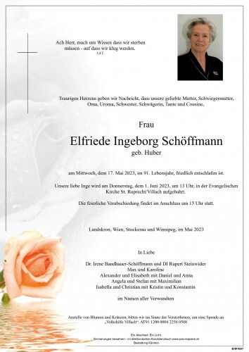 Elfriede Ingeborg Schöffmann