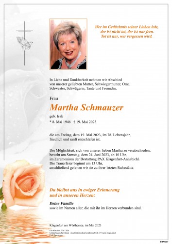 Martha Schmauzer
