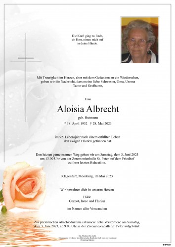 Aloisia Albrecht