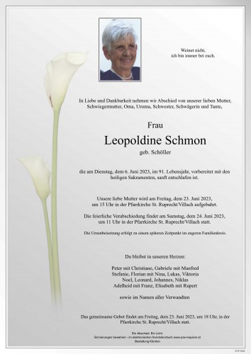 Leopoldine Schmon