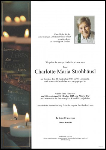 Charlotte Maria Strohhäusl