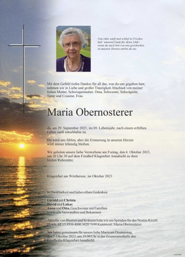 Maria Obernosterer