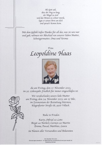 Leopoldine Haas