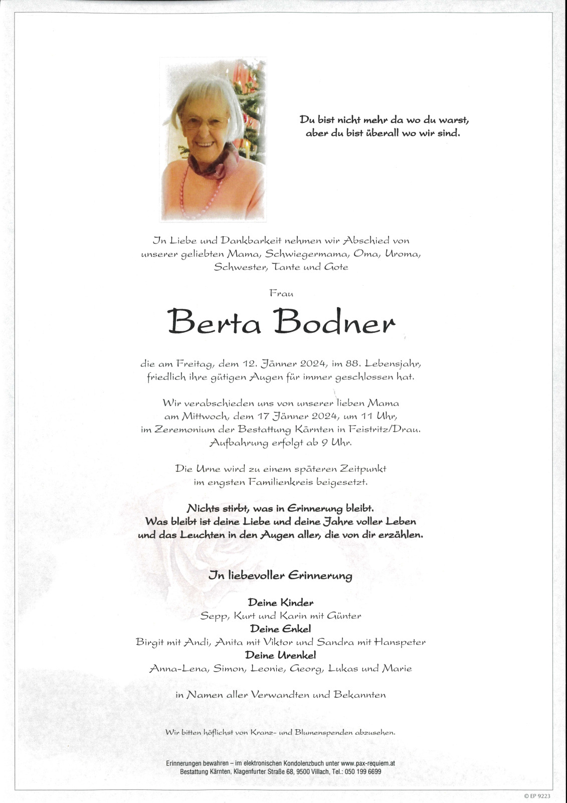 Parte Berta Bodner