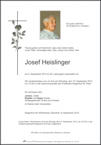 Josef Heislinger