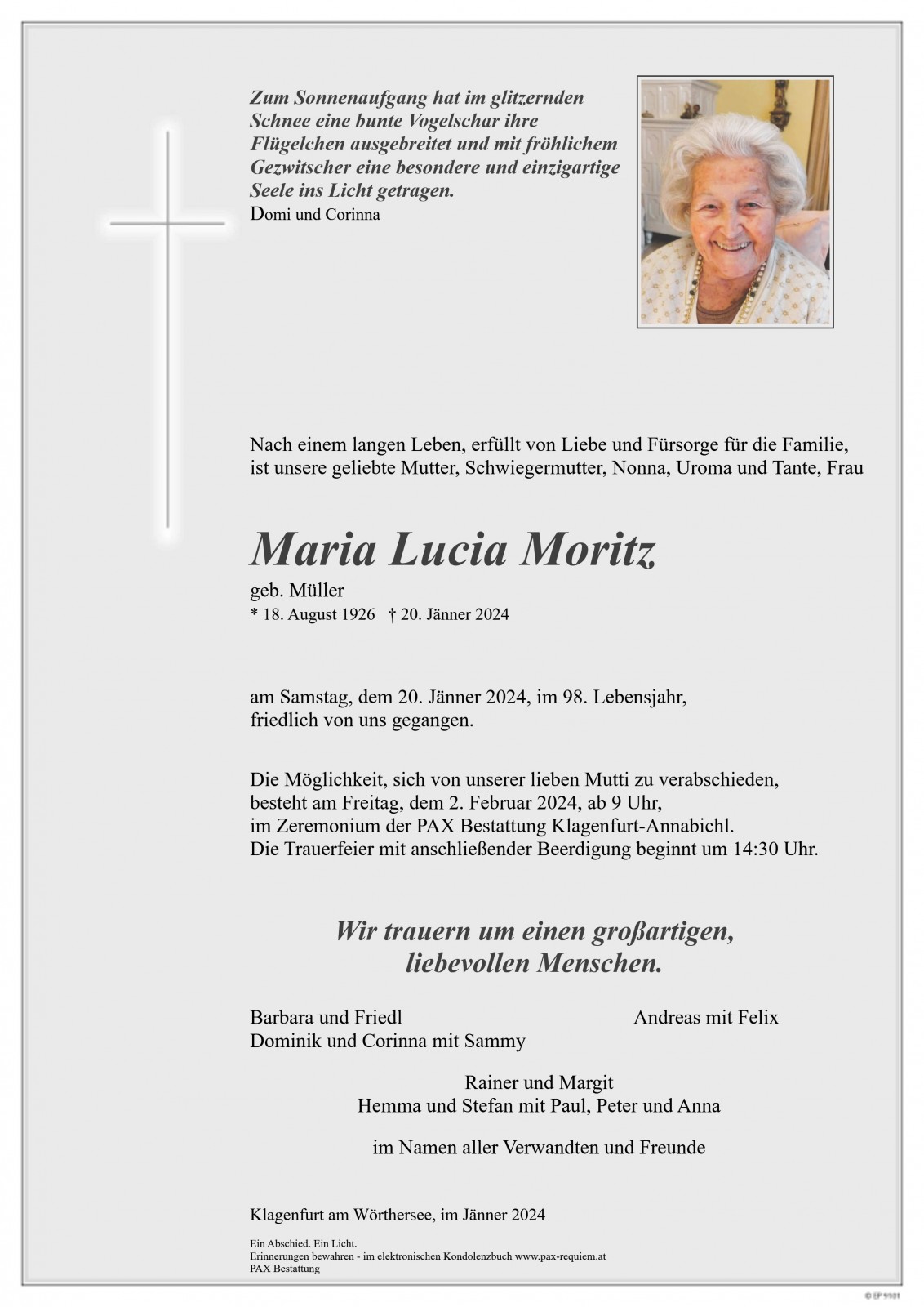 Parte Maria Lucia Moritz
