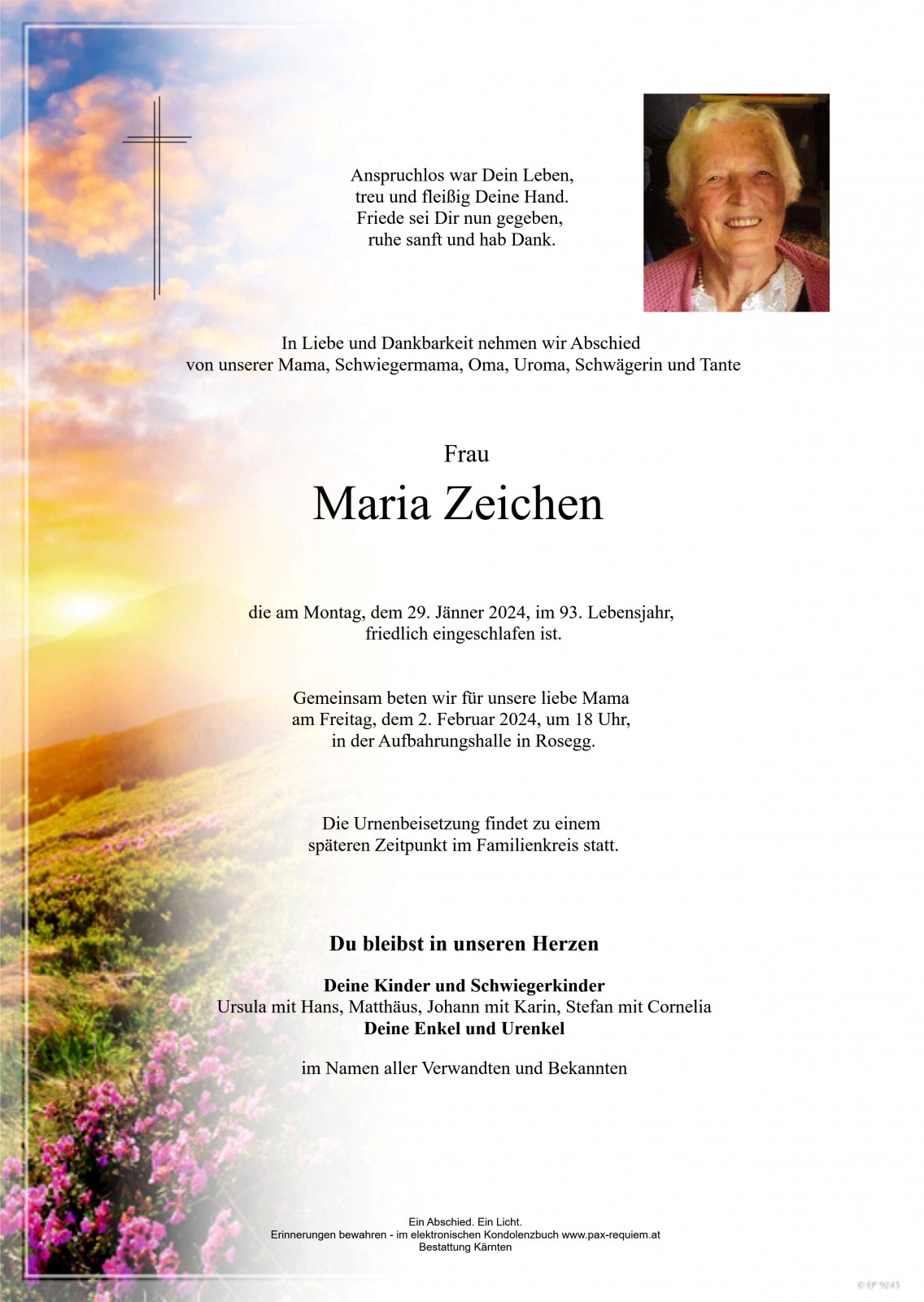 Parte Maria Zeichen
