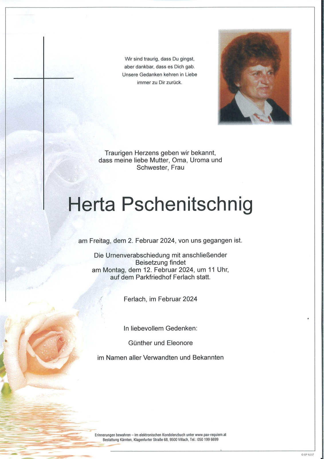 Parte Herta Pschenitschnig