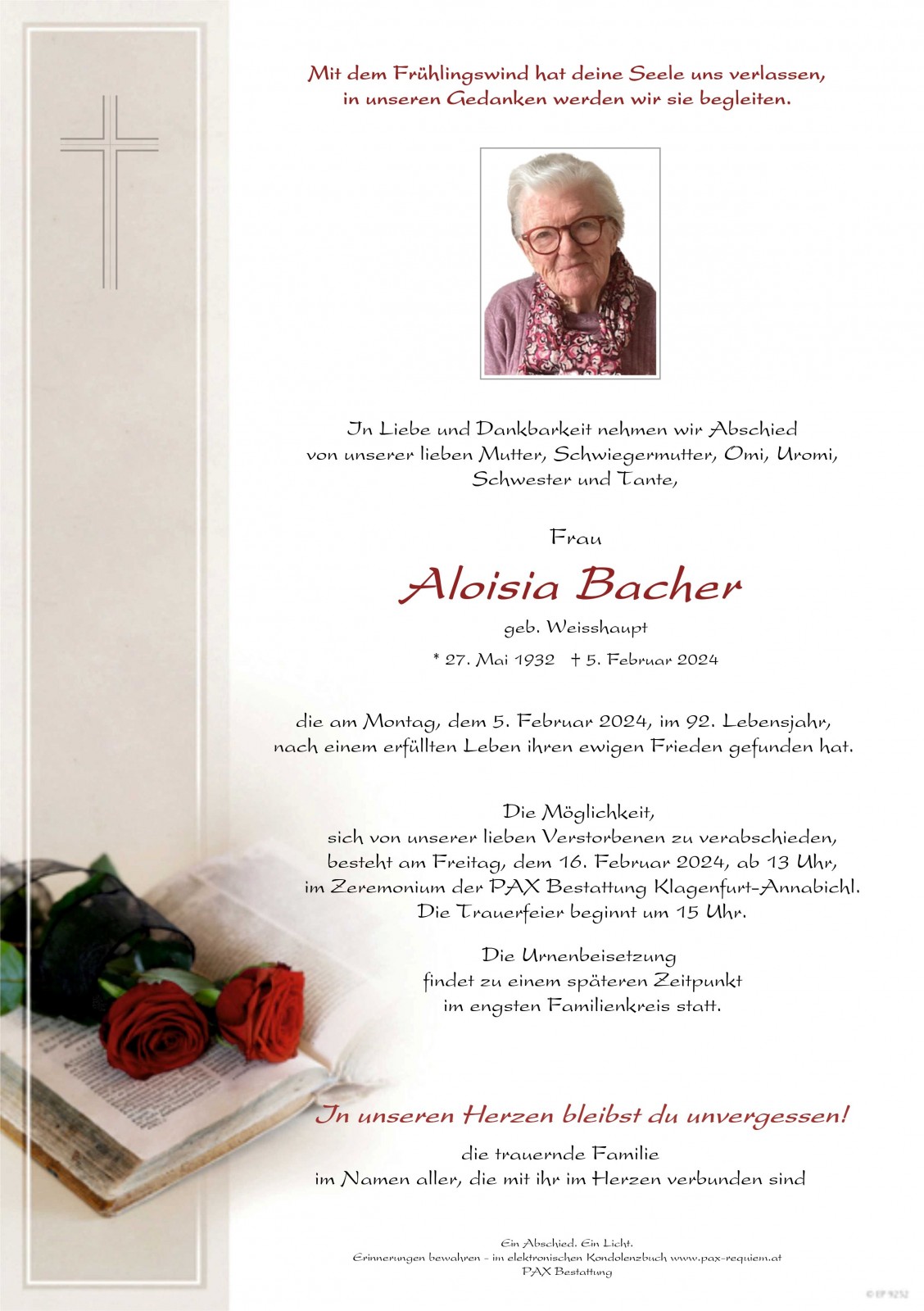 Parte Aloisia Bacher