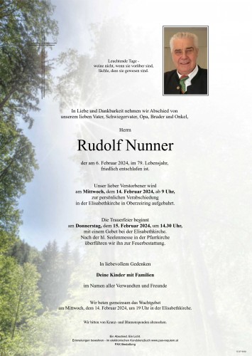 Rudolf Nunner