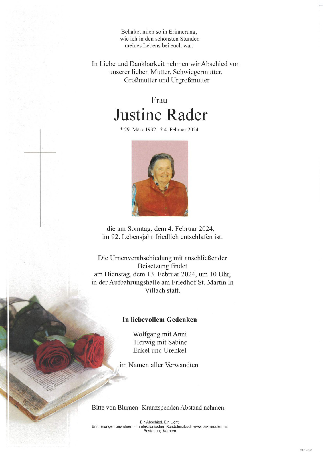Parte Justine Rader