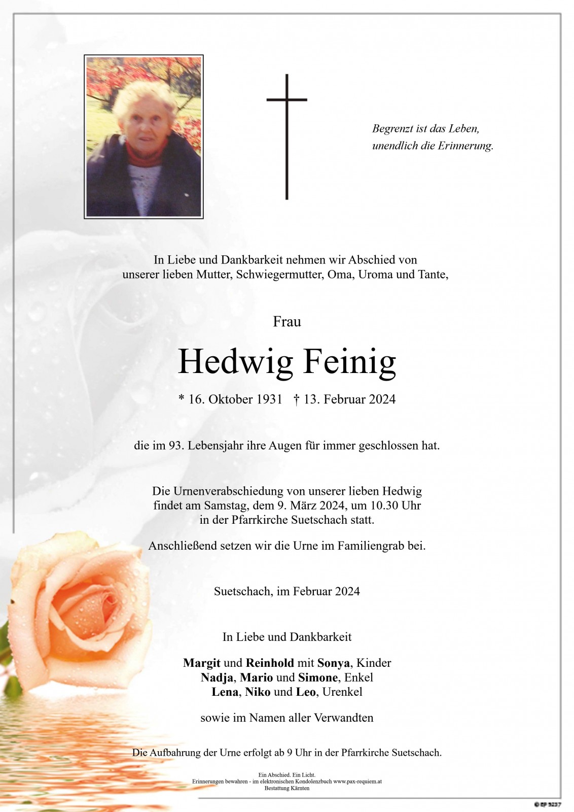 Parte Hedwig Feinig