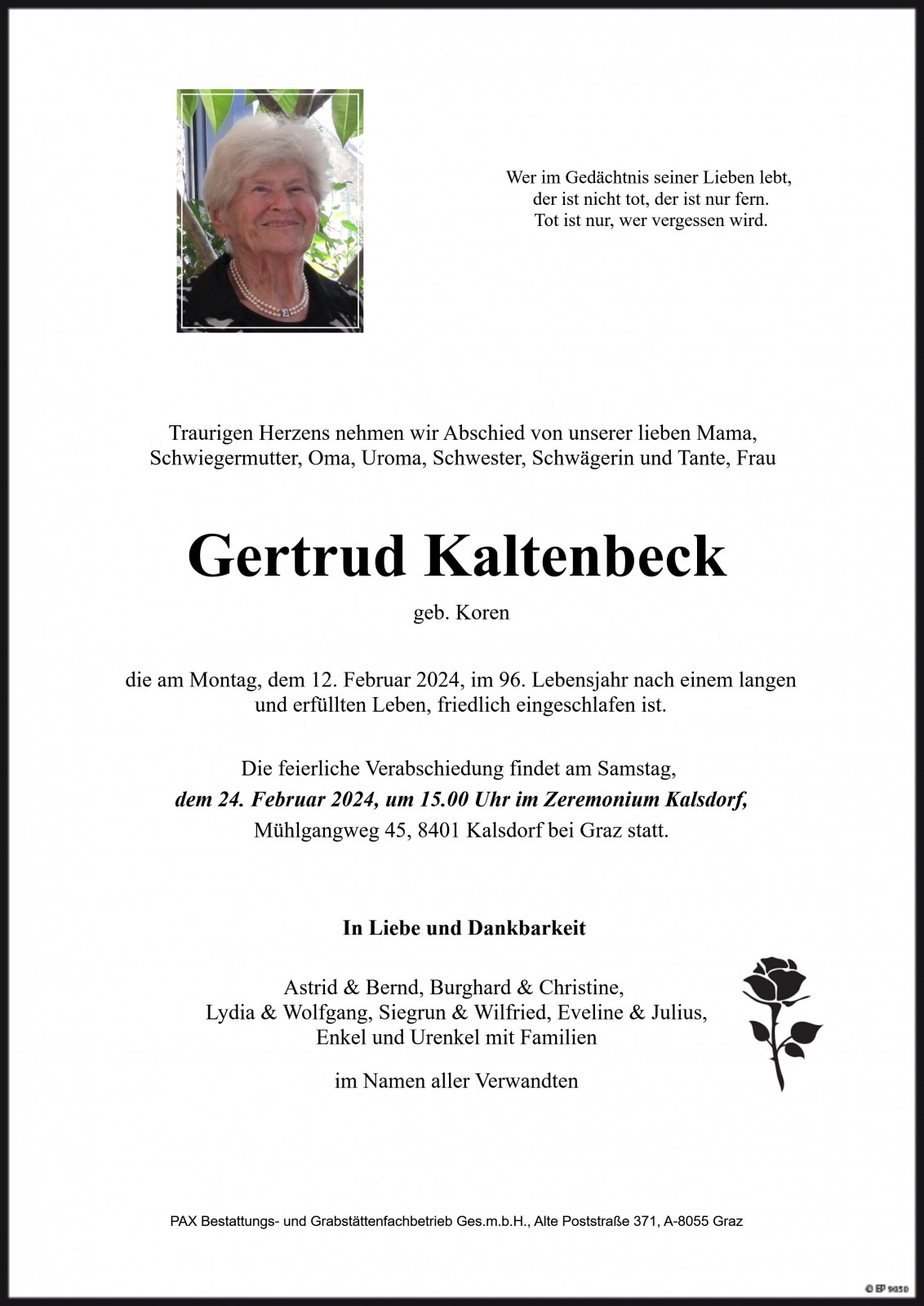 Parte Gertrud Kaltenbeck