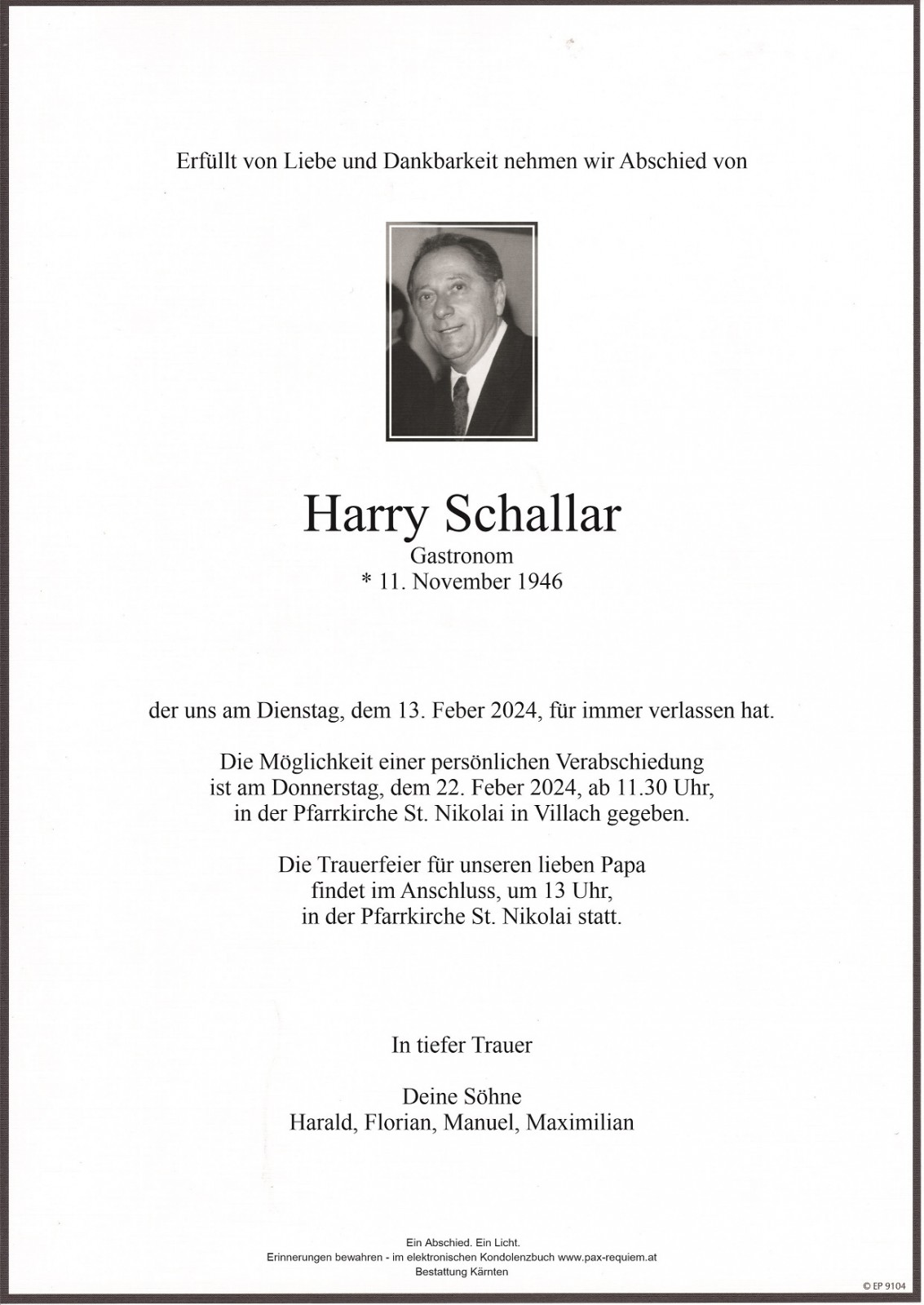 Parte Harry Schallar