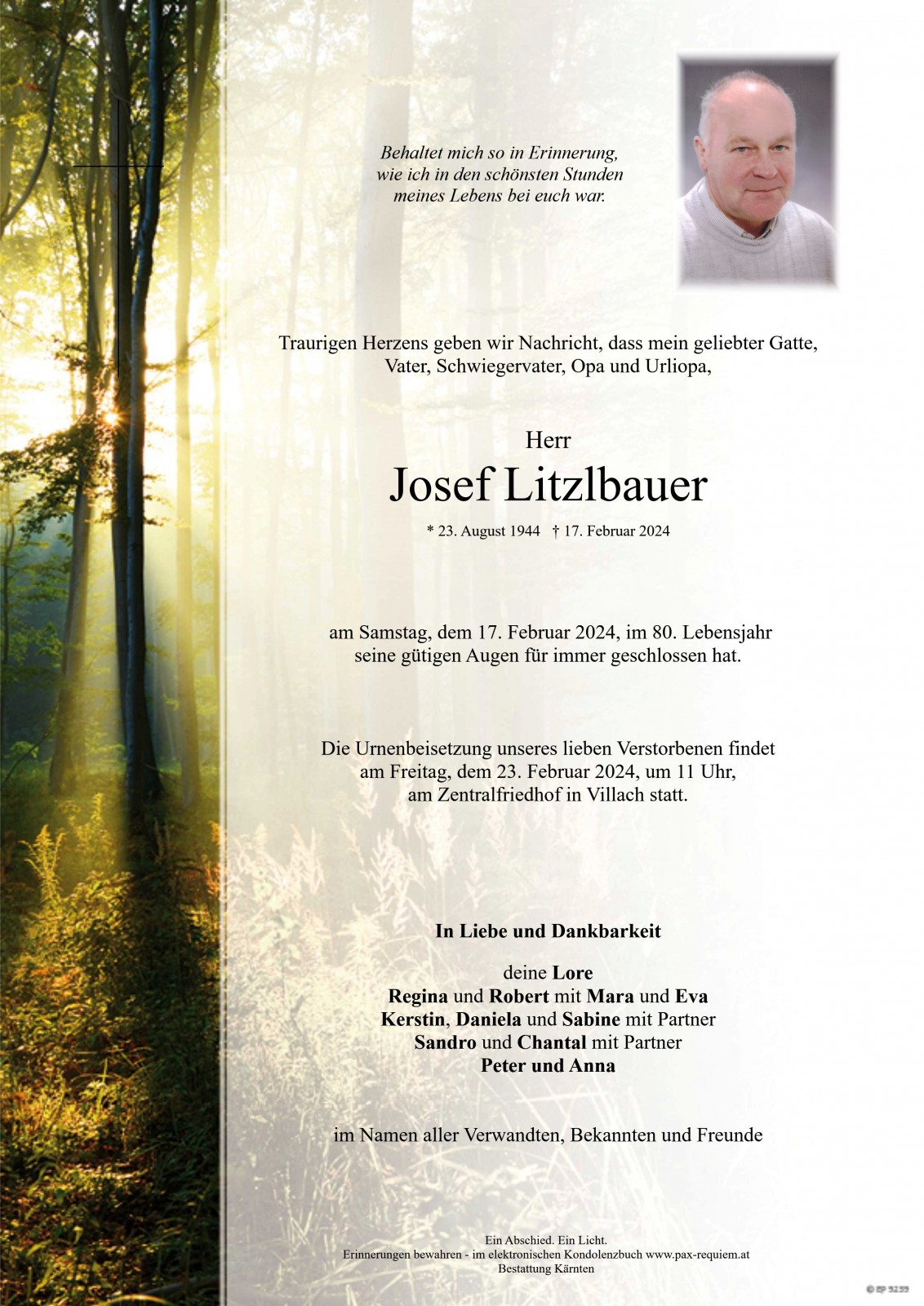 Parte Josef Litzlbauer