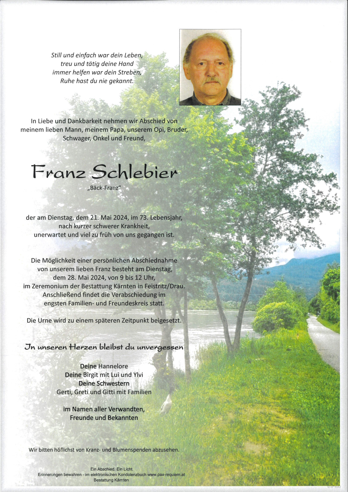 Parte Franz Schlebier, "Bäck-Franz"