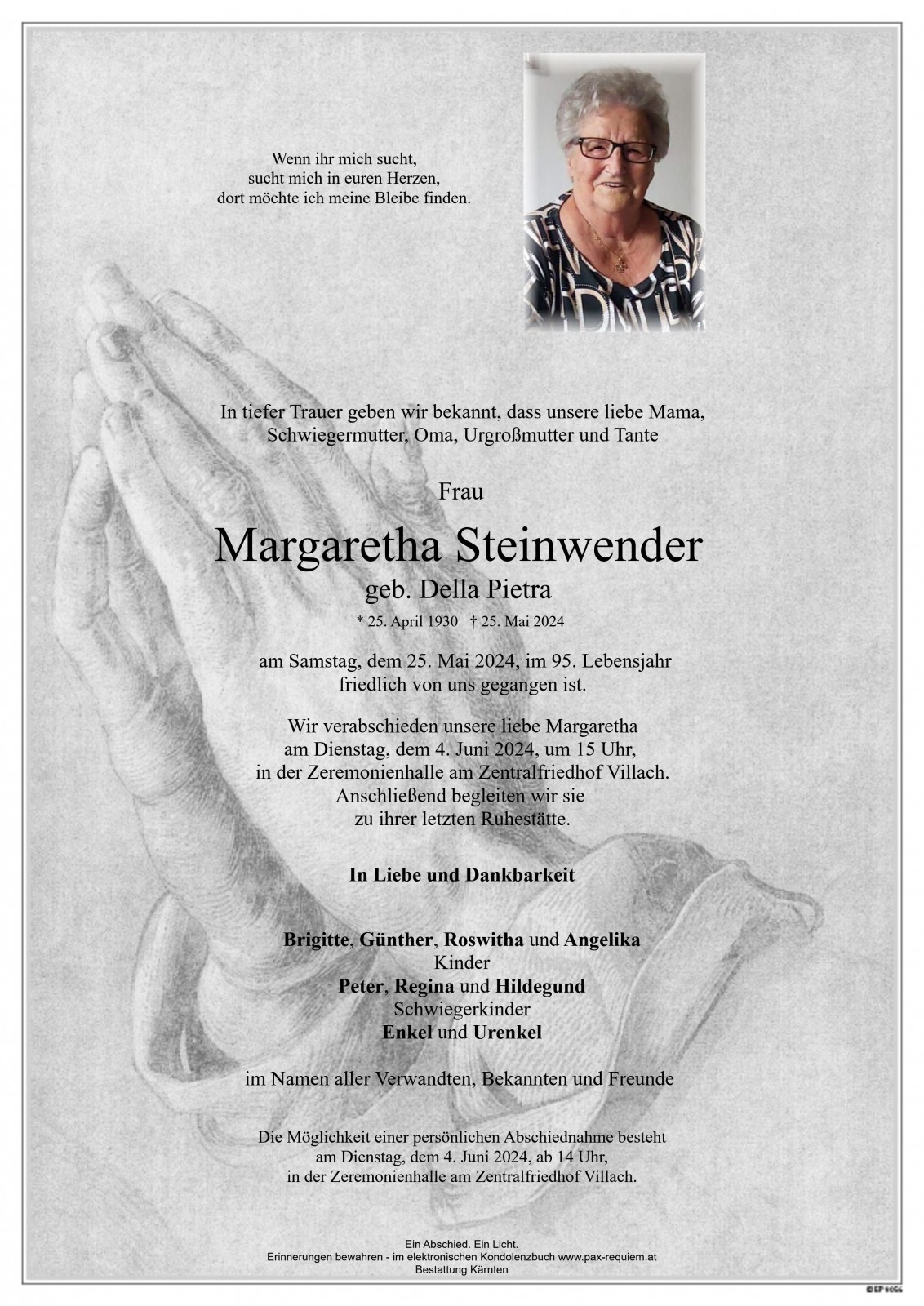 Parte Margaretha Steinwender