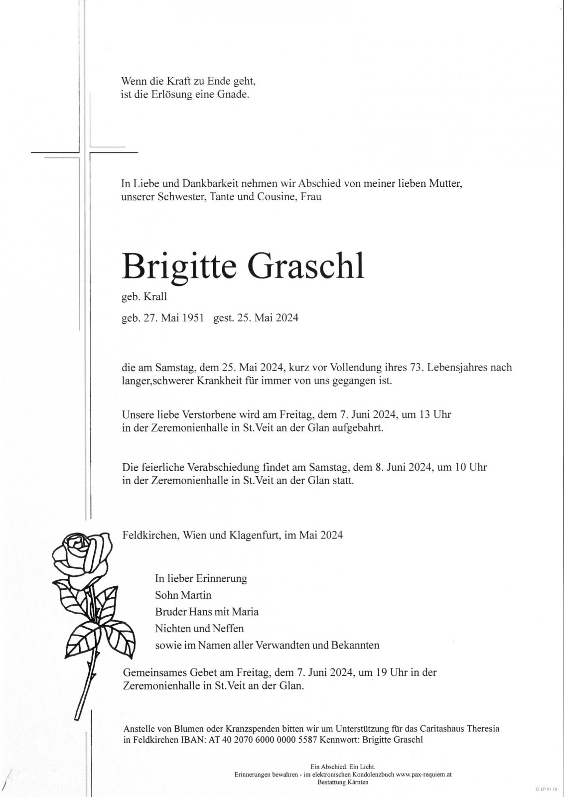 Parte Brigitte Graschl, geb. Krall