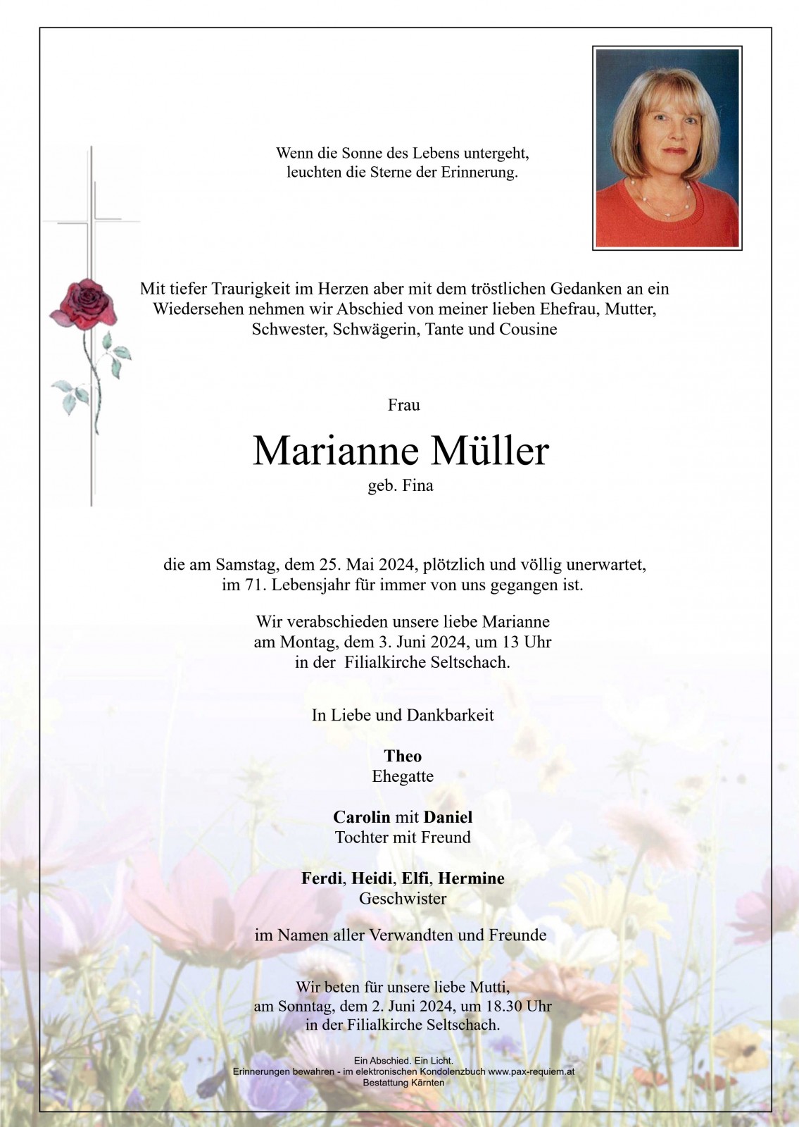 Parte Marianne Müller geb. Fina