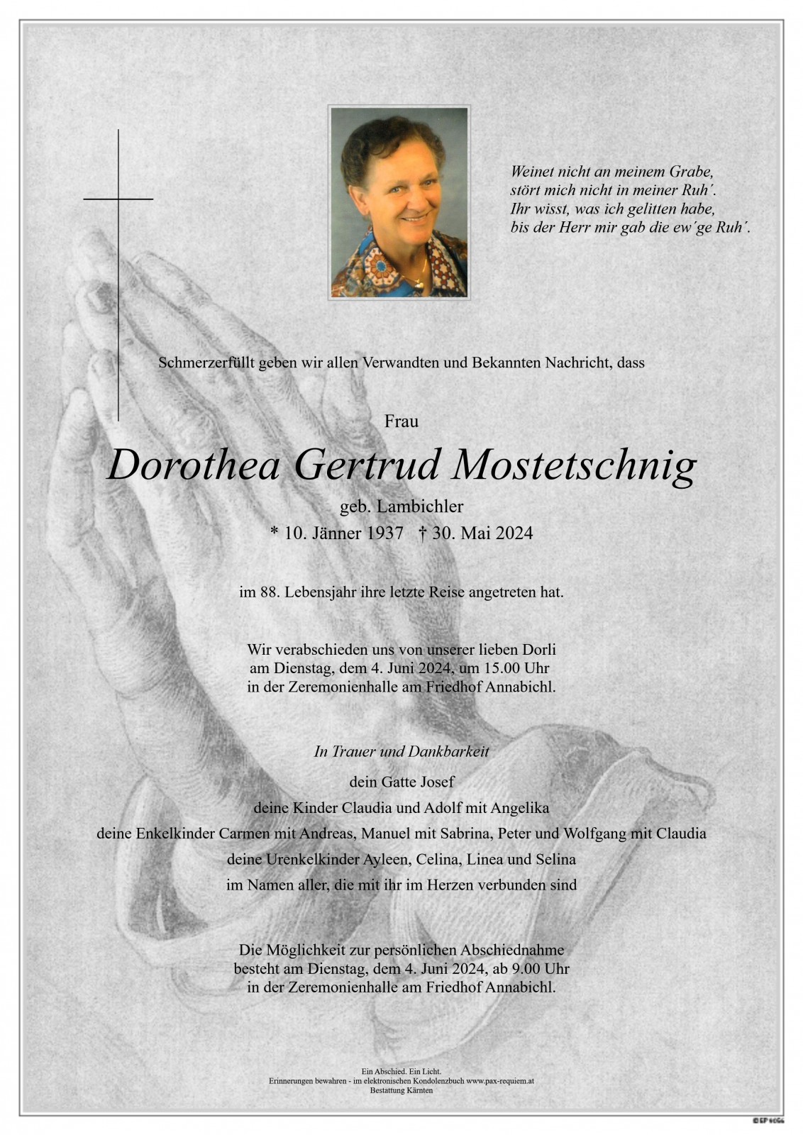 Parte Dorothea Mostetschnig