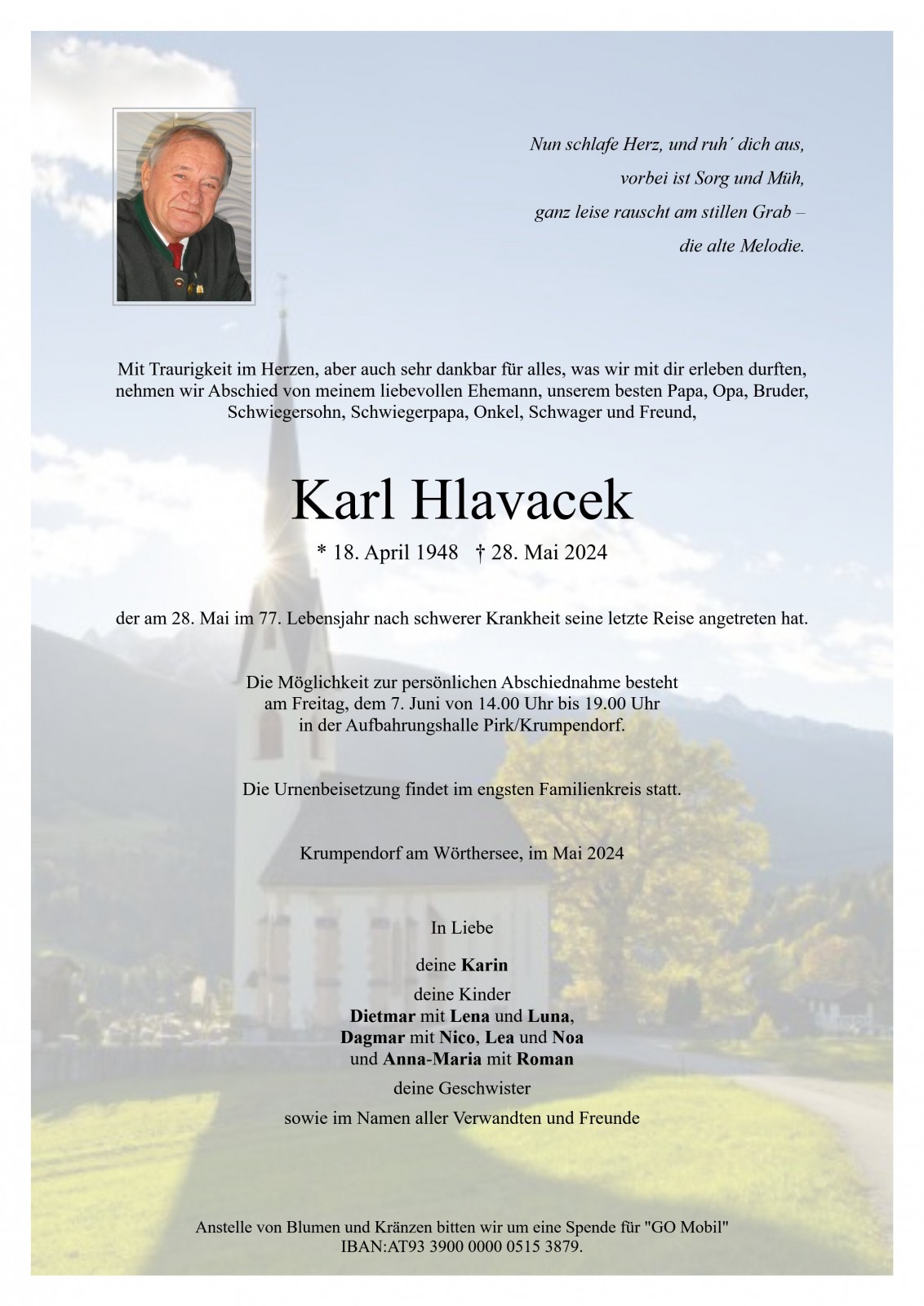 Parte Karl Hlavacek