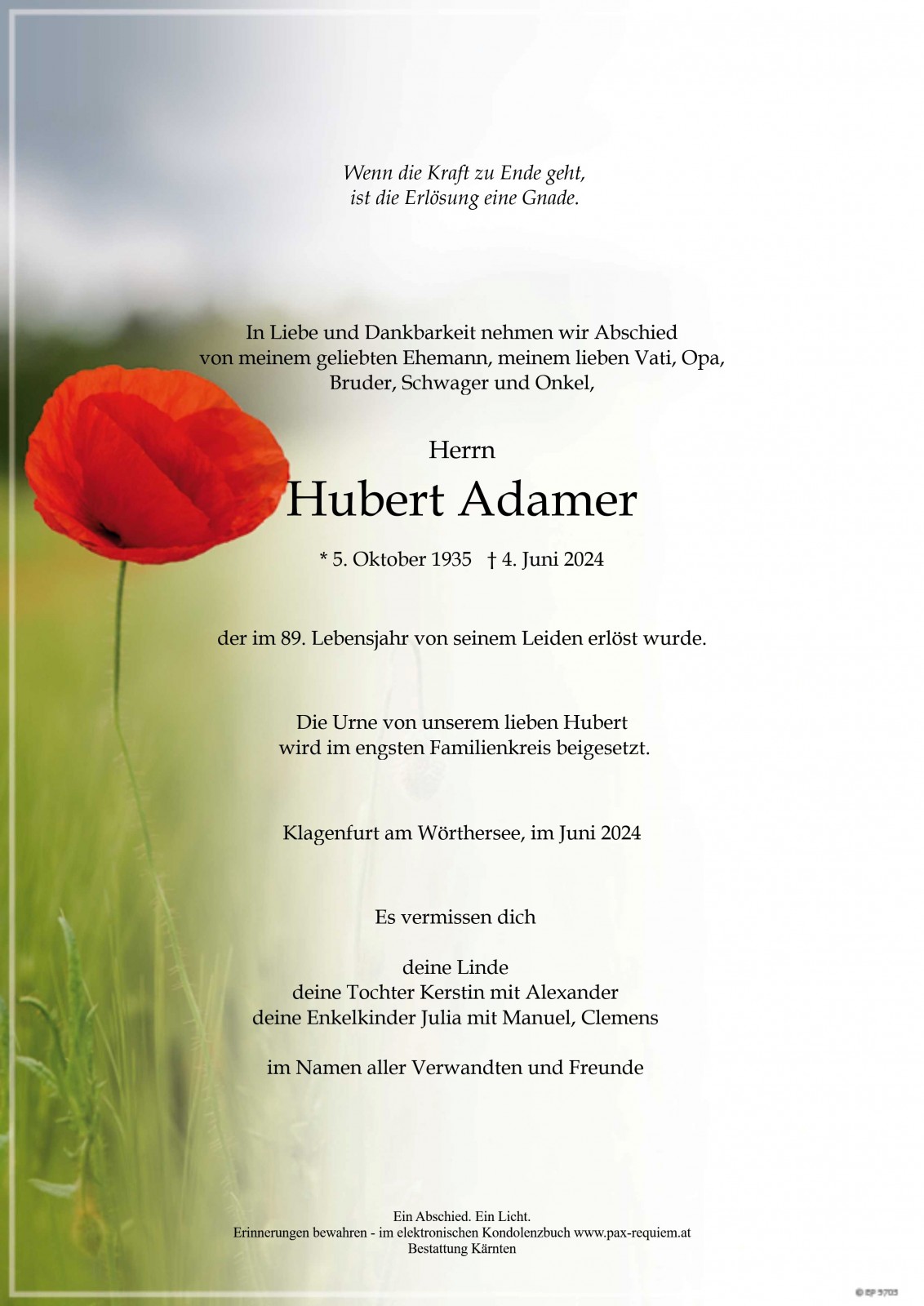 Parte Hubert Adamer