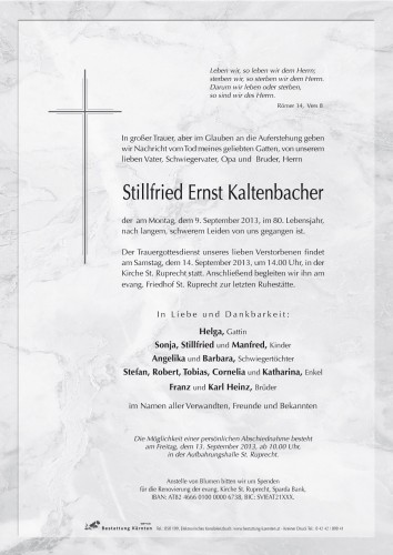 Stillfried Ernst Kaltenbacher
