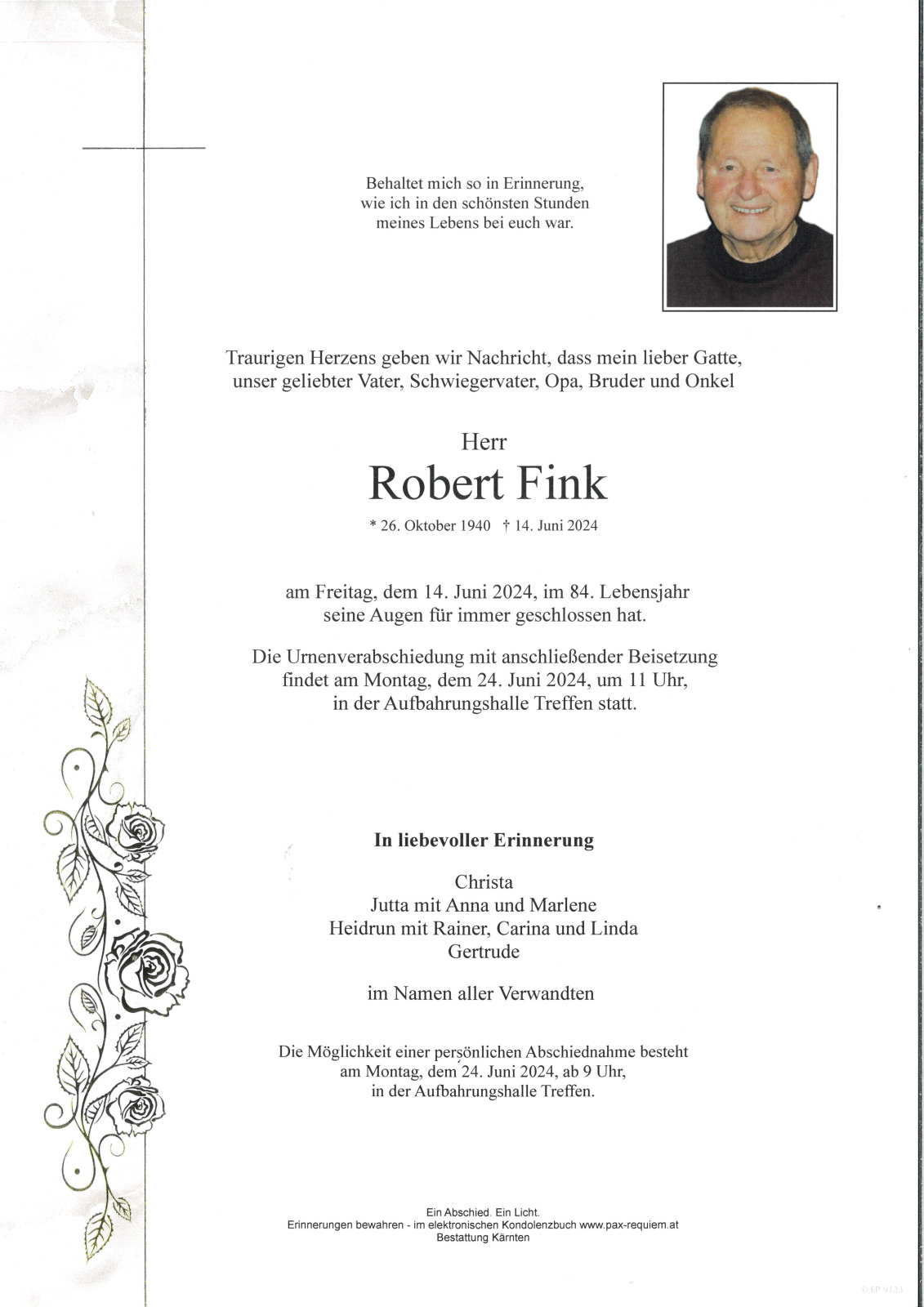 Parte Robert Fink