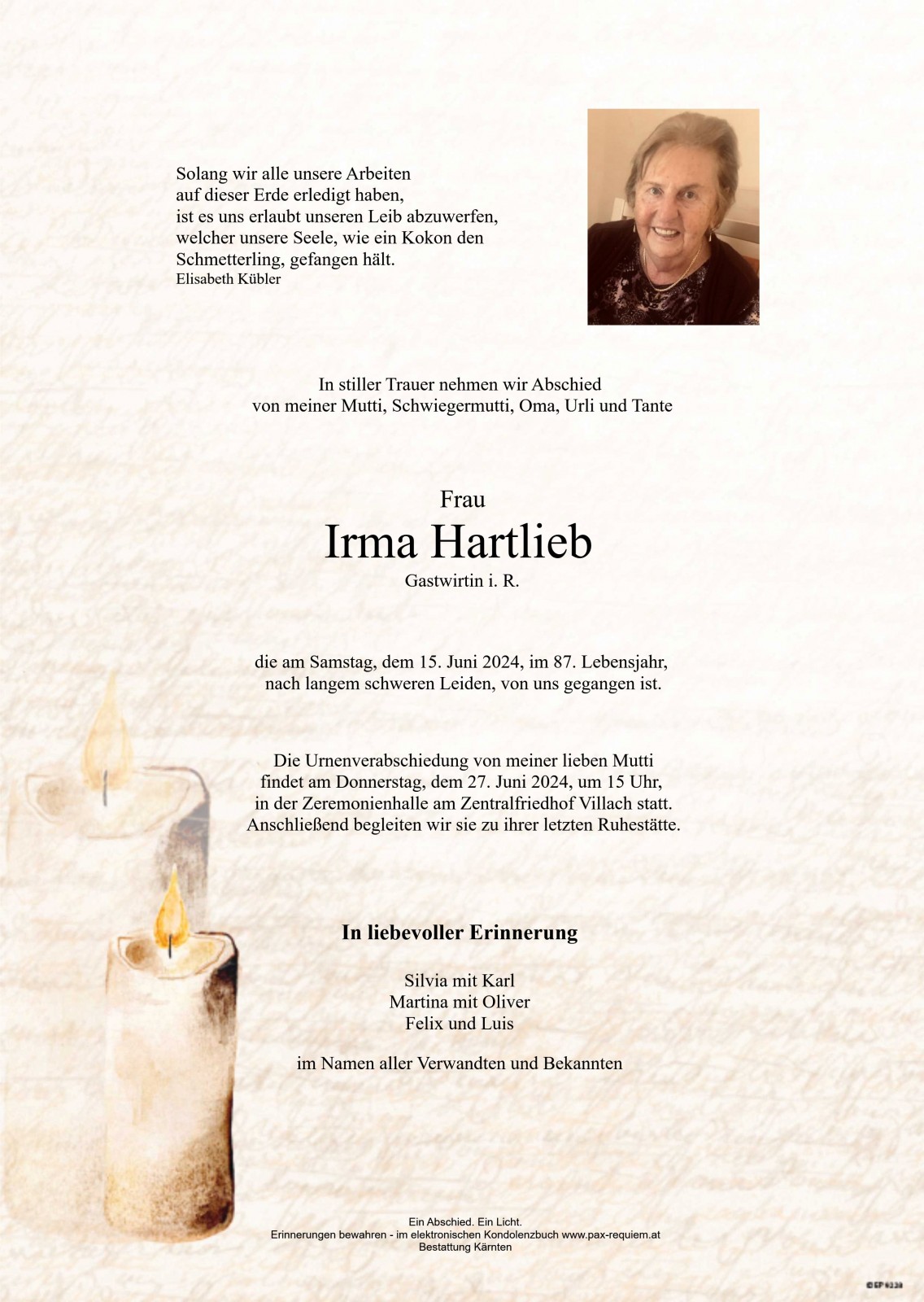Parte Irma Hartlieb