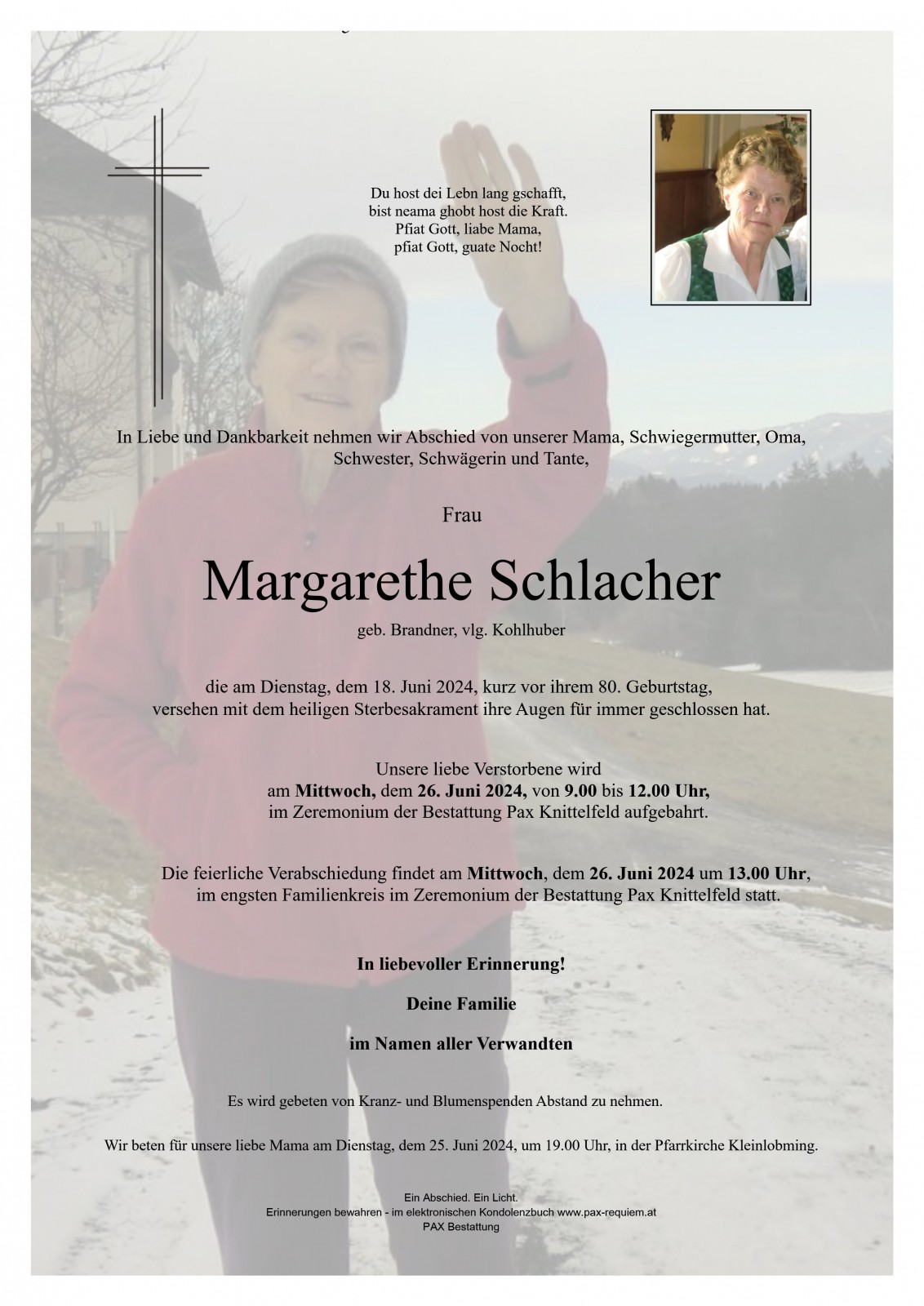 Parte Margarethe Schlacher