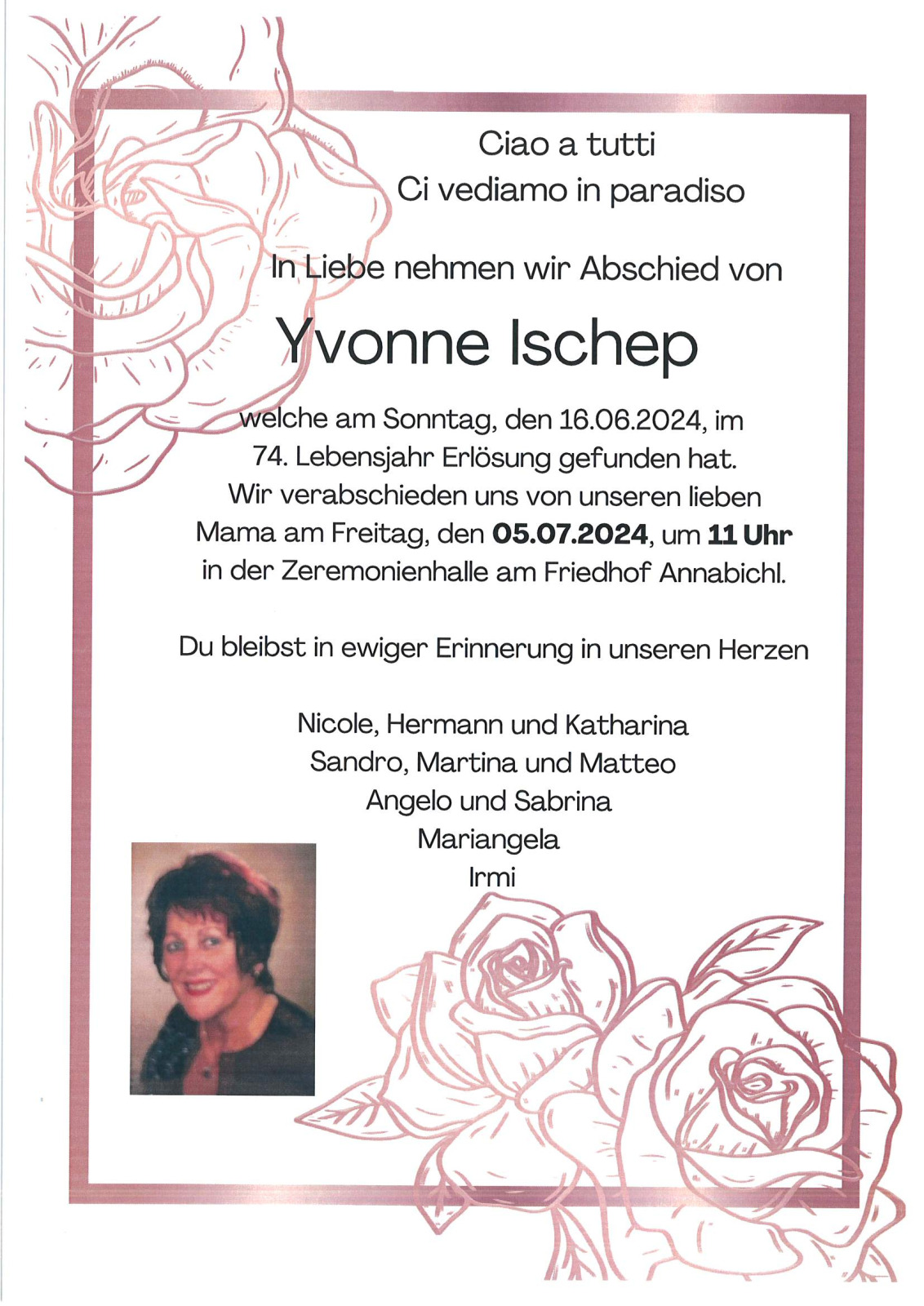 Parte Yvonne Ischep