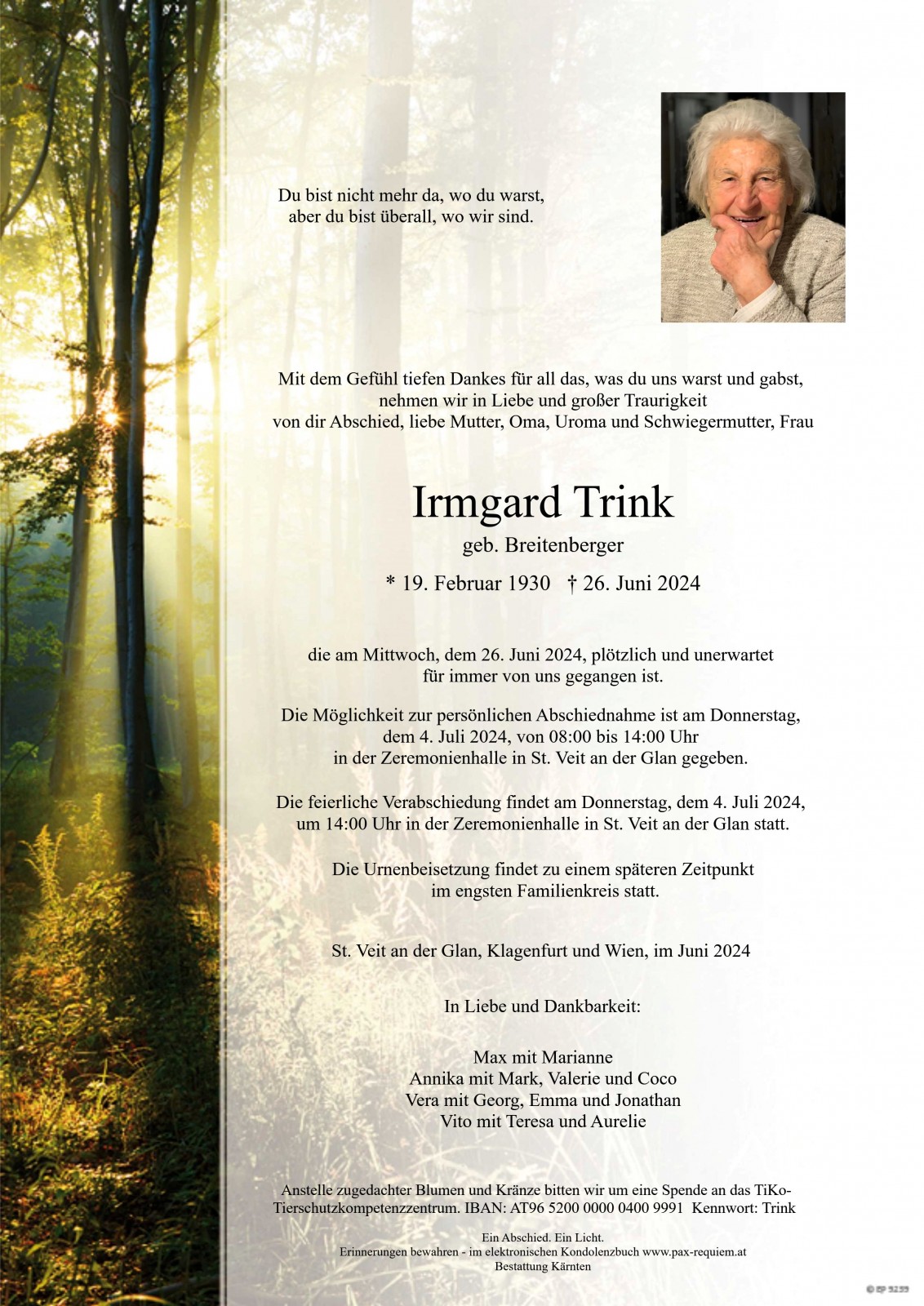 Parte Irmgard Trink
