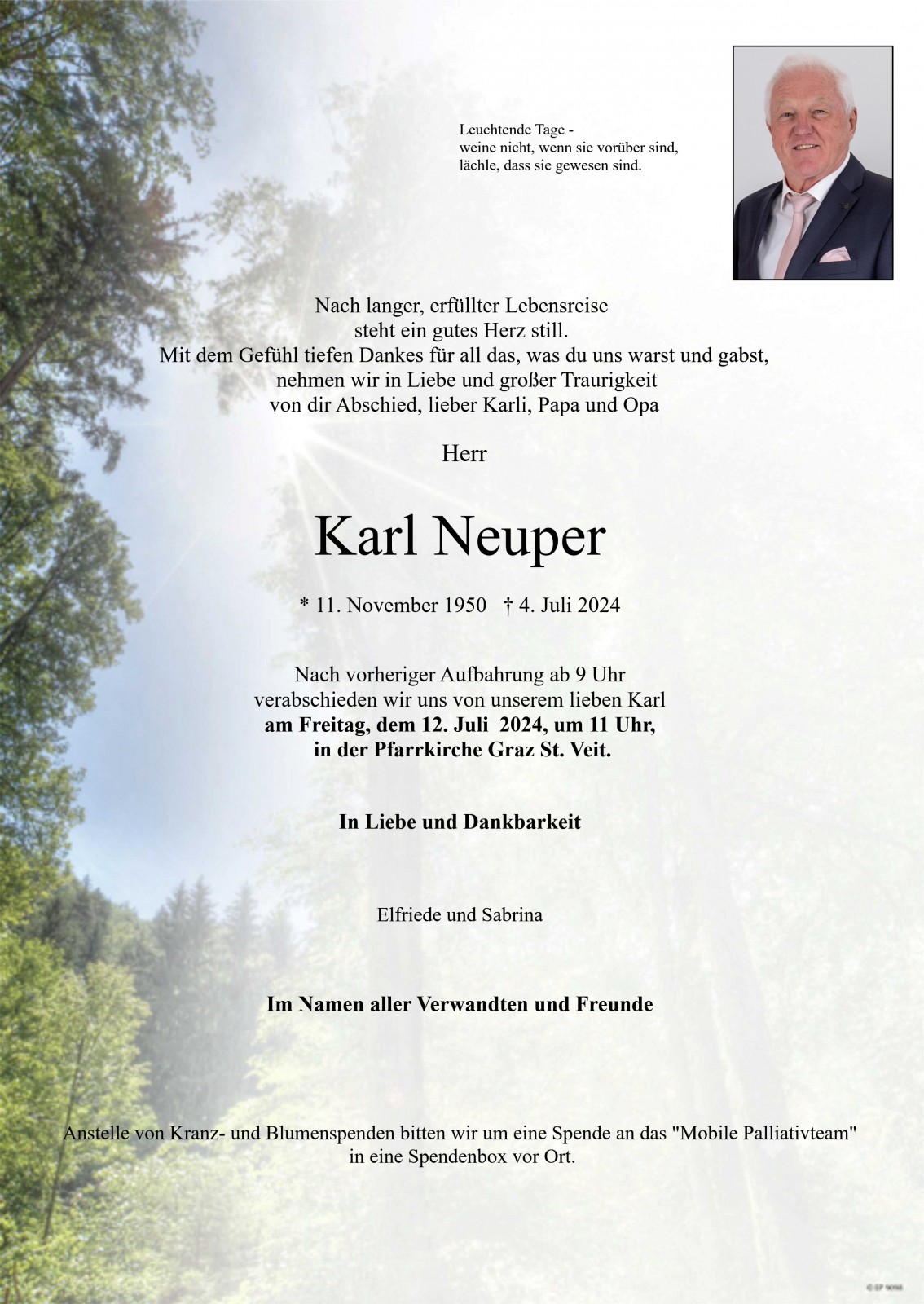 Parte von Karl Neuper