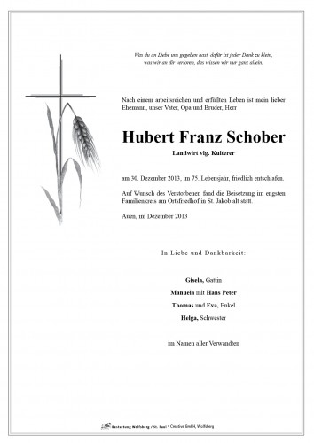Hubert Schober