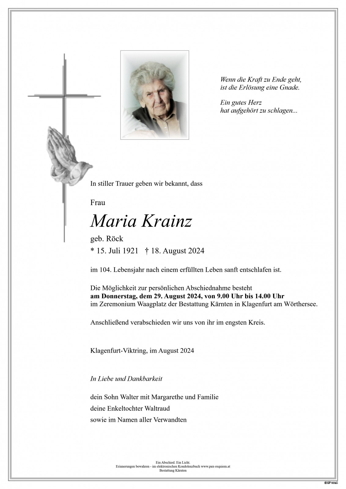 Parte Maria Krainz