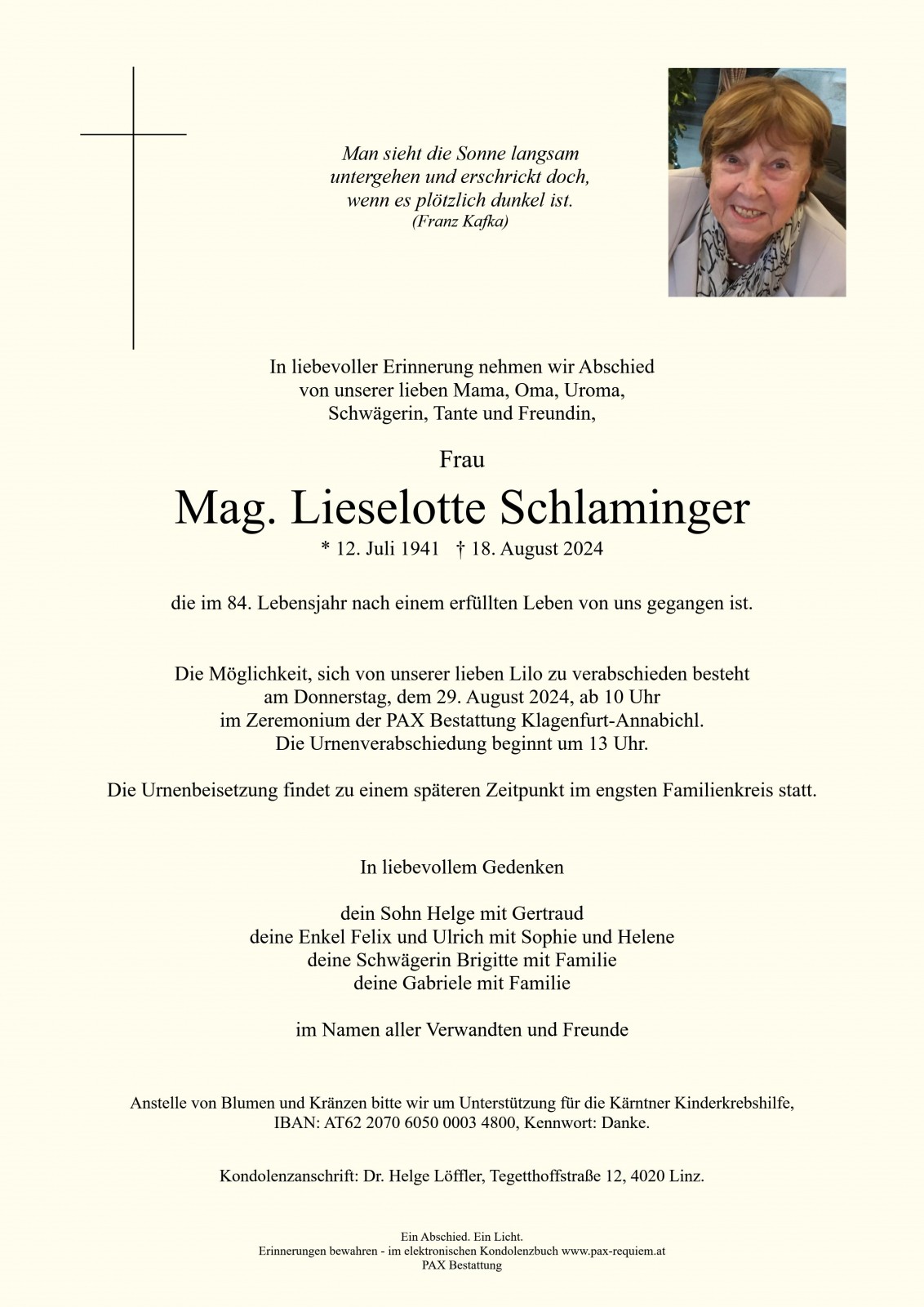 Parte Mag. Lieselotte Schlaminger