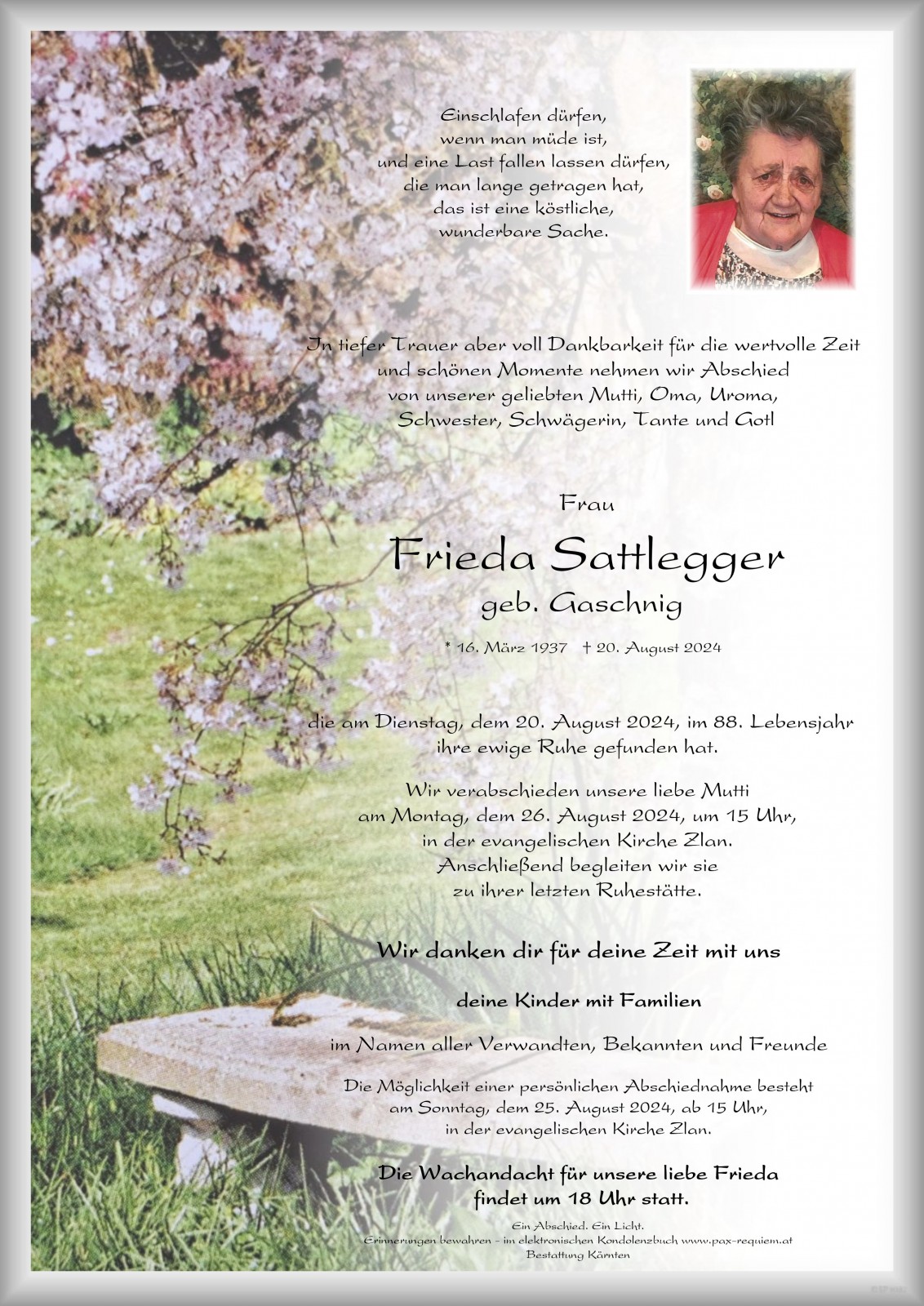 Parte Frieda Sattlegger