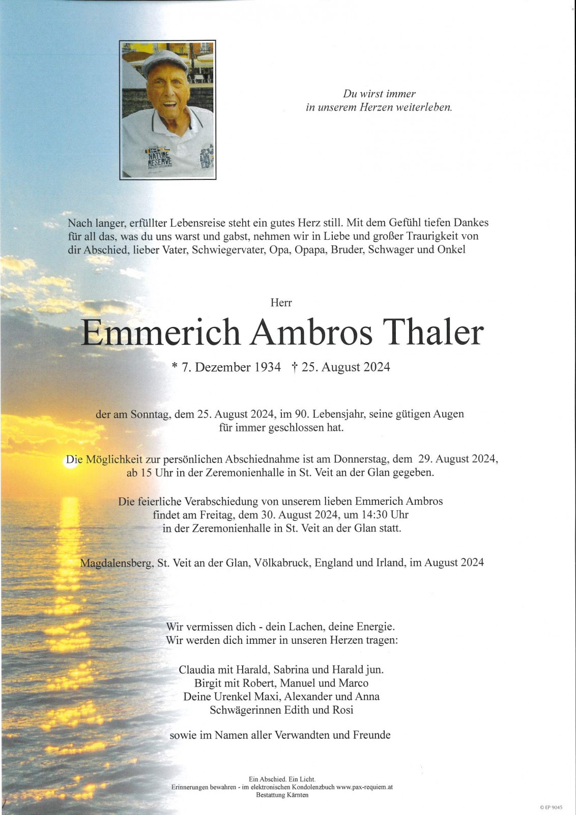 Parte Emmerich Ambros Thaler