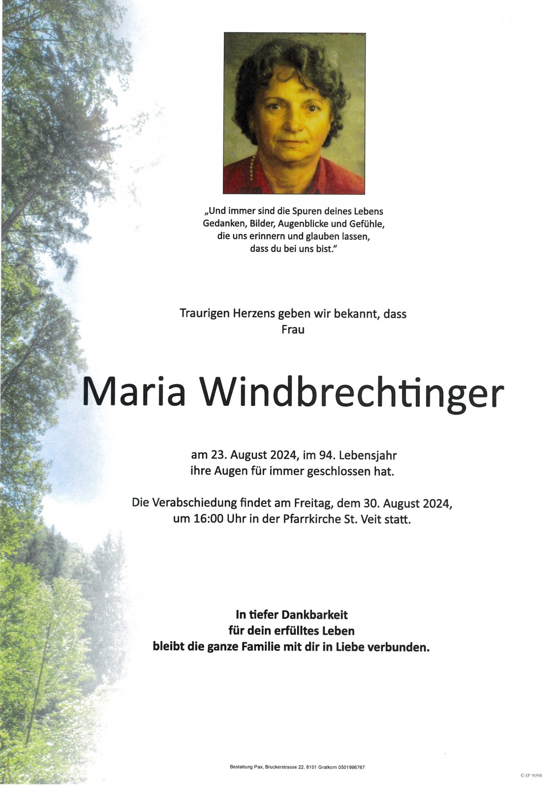 Parte Maria Windbrechtinger
