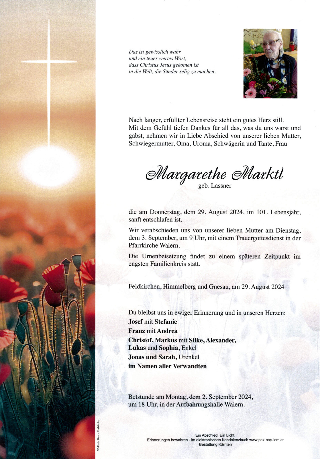 Parte Margarethe Marktl