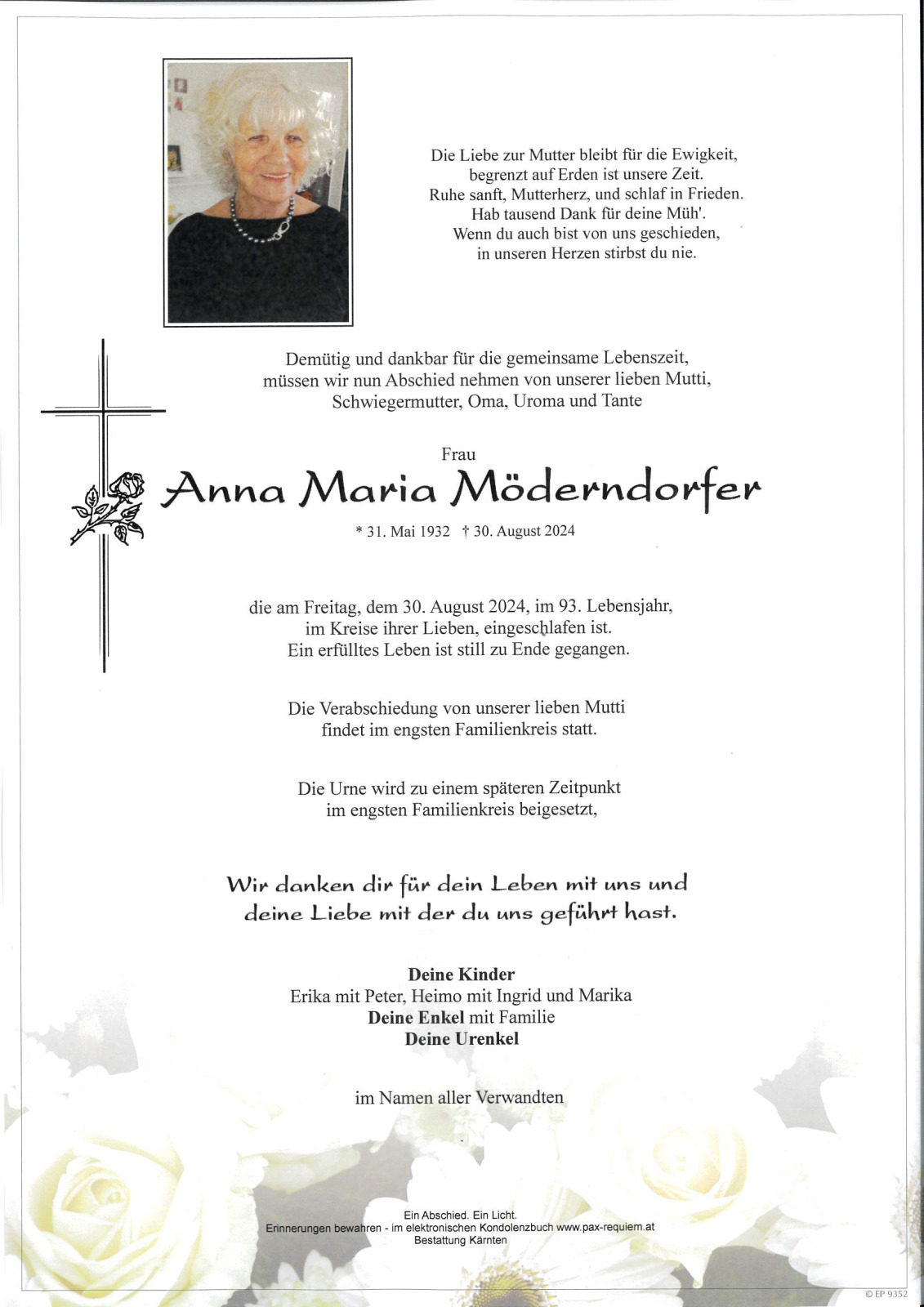 Parte von Anna Maria Möderndorfer