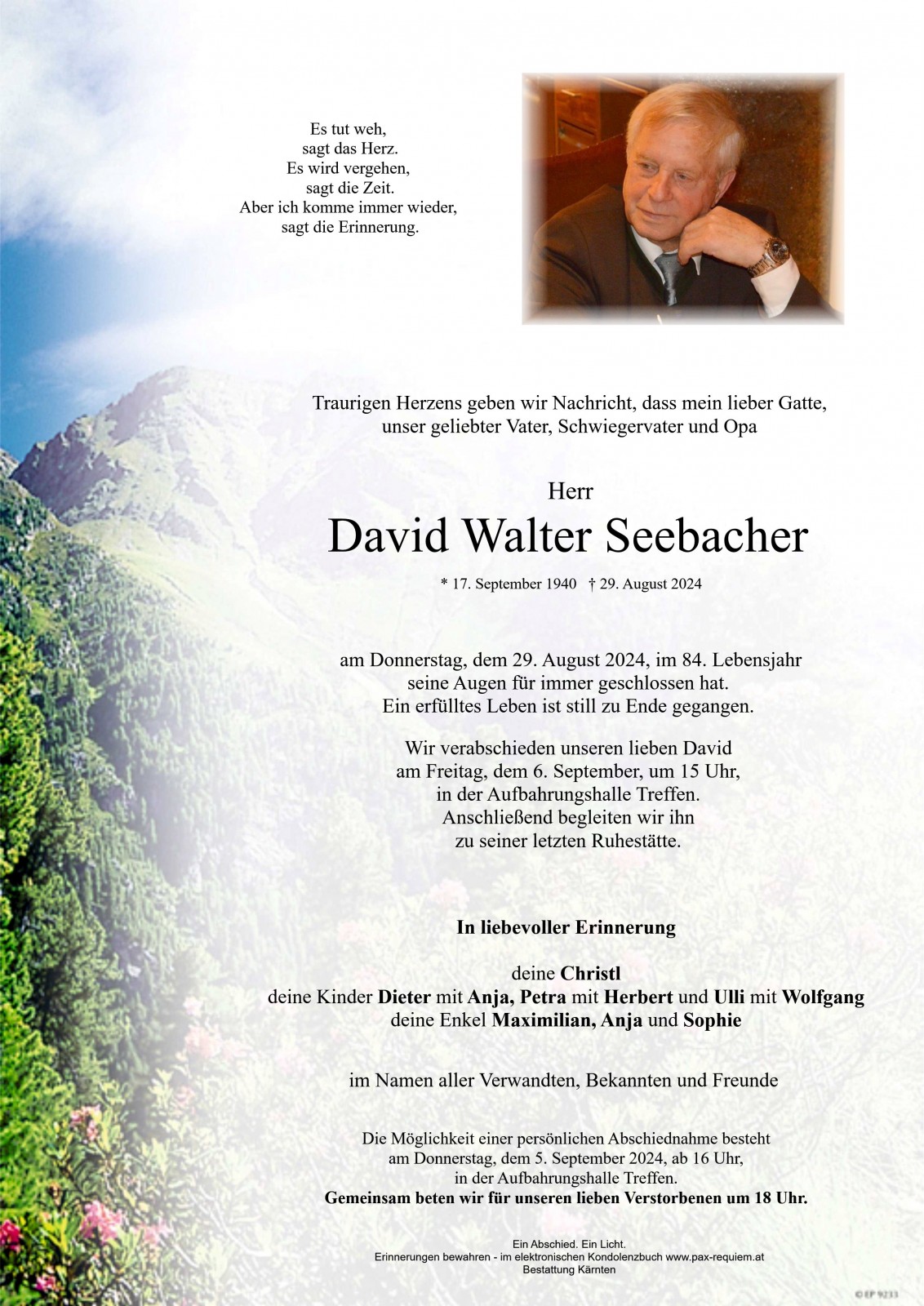 Parte von David Walter Seebacher