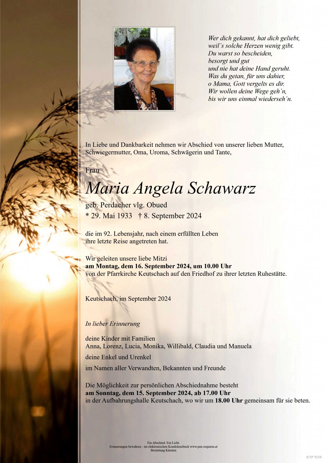 Parte Maria Angela Schawarz