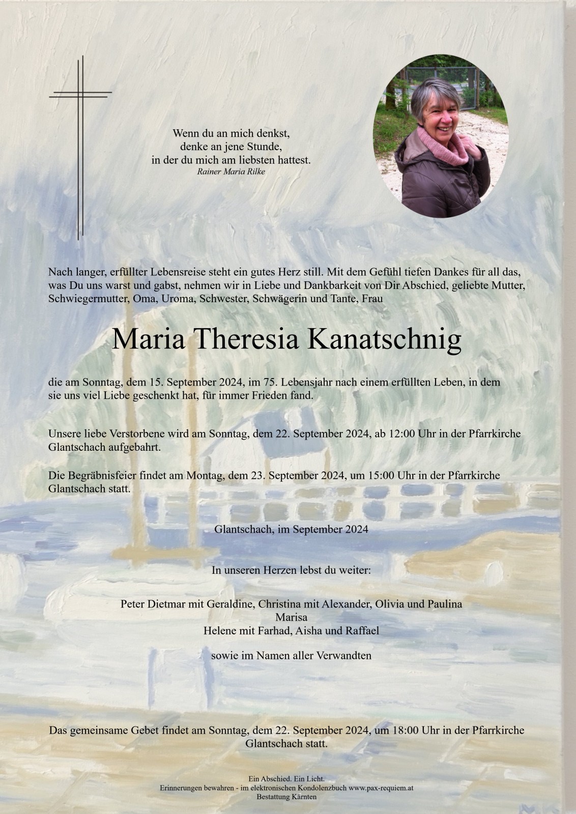 Parte Maria Theresia Kanatschnig