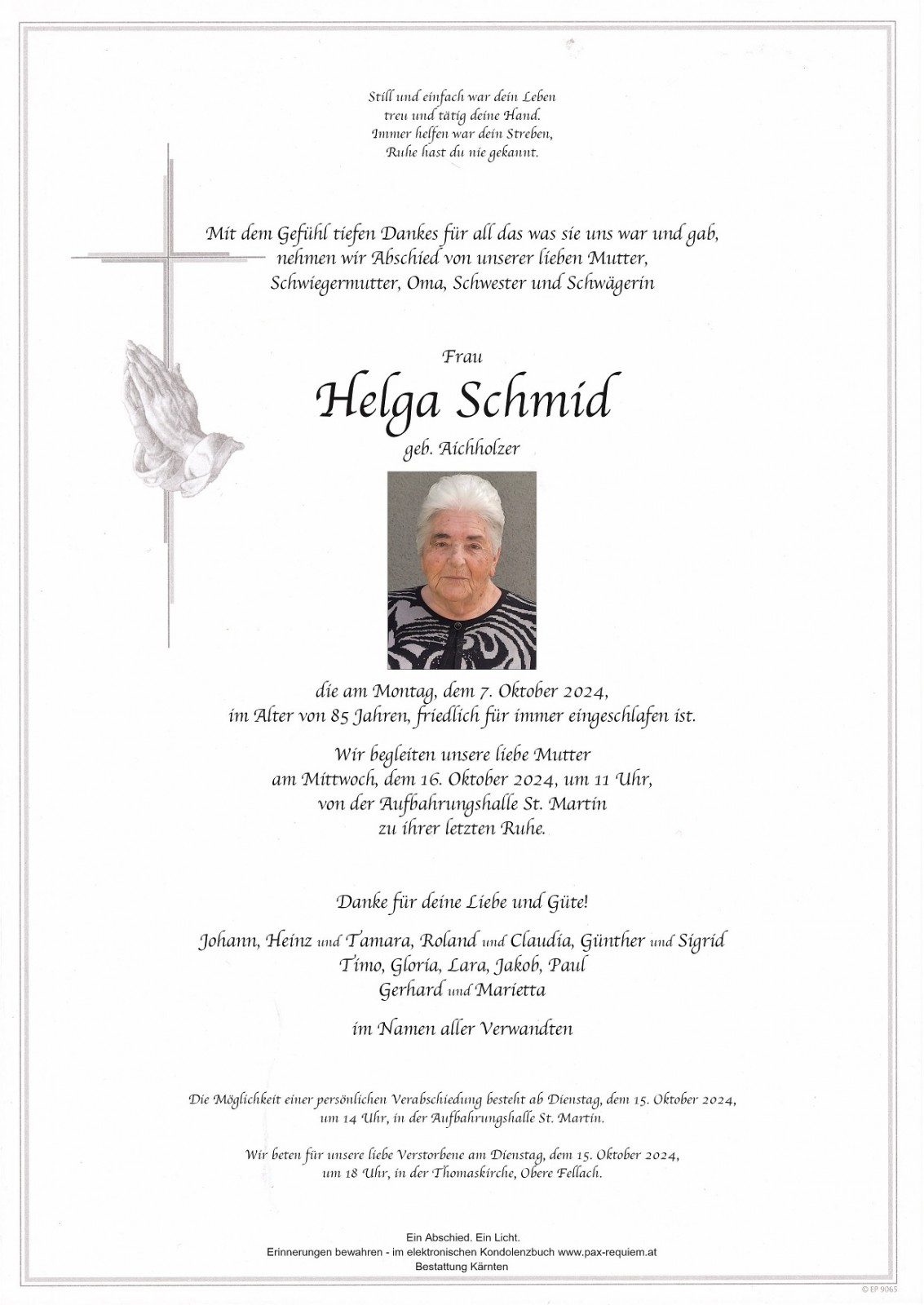 Parte von Helga Schmid
