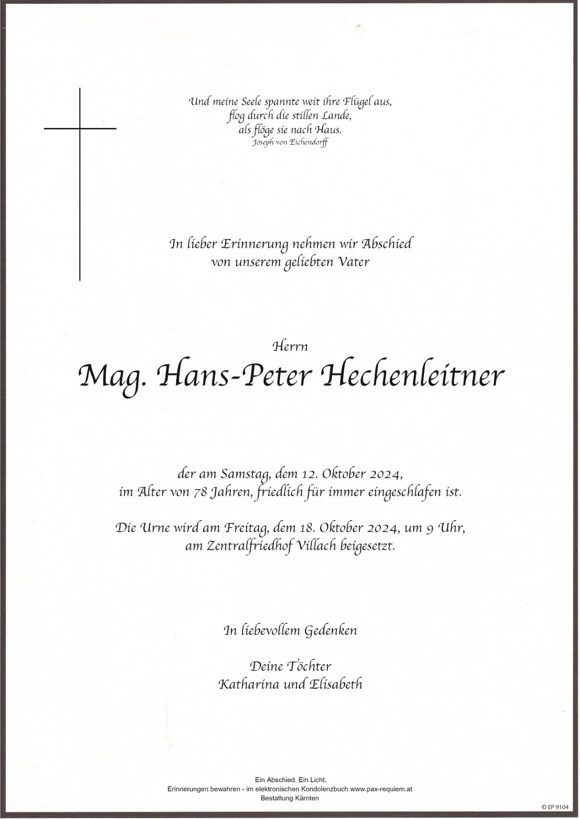 Parte von Hans-Peter Hechenleitner