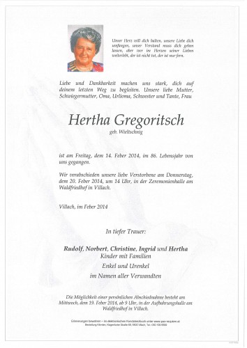 Hertha Gregoritsch