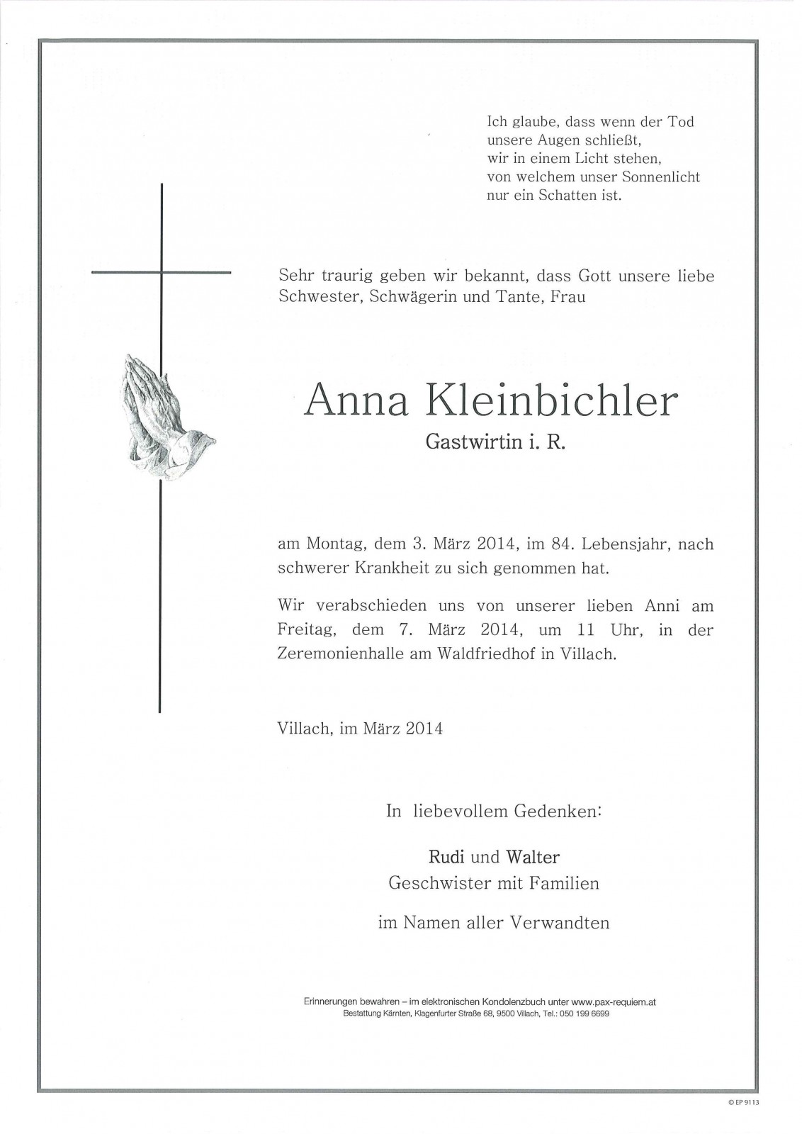 Parte von Anna Kleinbichler