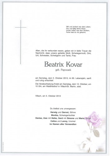 Beatrix Kovar